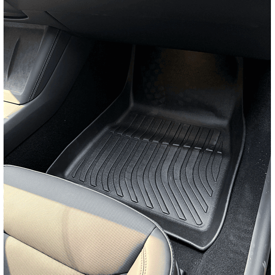 (Tesla Model 3 del 2024+) Pisos Rígidos Calce Perfecto Tipo Bandeja Antiderrame