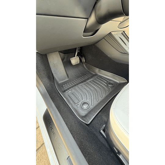 (Tesla Model 3 del 2024+) Pisos Rígidos Calce Perfecto Tipo Bandeja Antiderrame