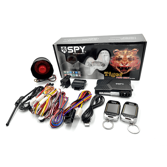 Kit Alarma Digital Inteligente 2 Vias P/Auto Control Beeper (Vibra y Suena) Con Encendido a Distancia