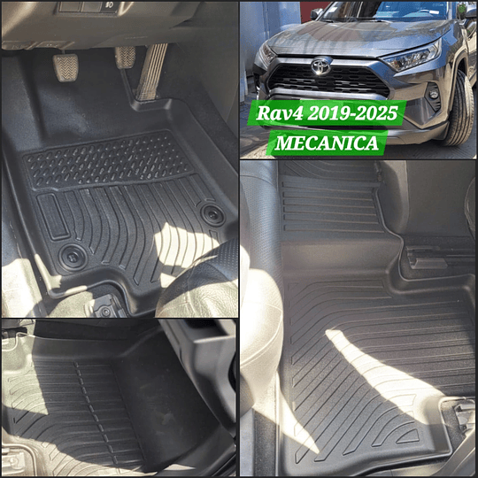 (Toyota Rav4 2019-2025+) Pisos Rígidos Calce Perfecto Tipo Bandeja Antiderrame 