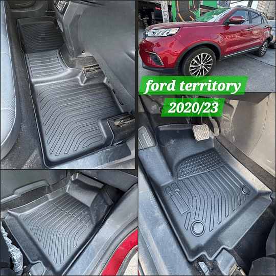 (Ford Territory 2020-2023) Pisos Rígidos Calce Perfecto Tipo Bandeja Antiderrame