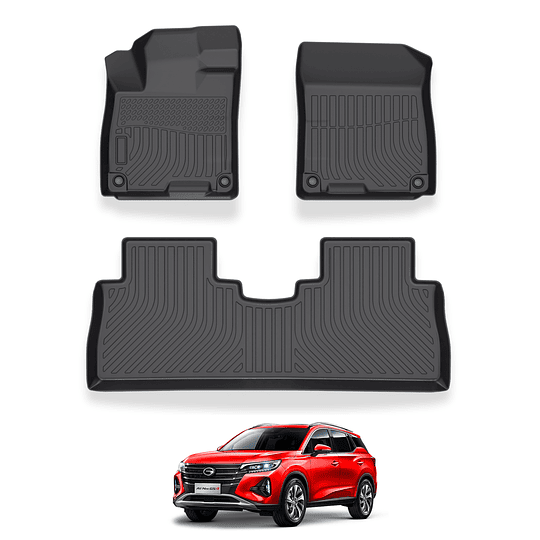 (GAC GS4 Power 2021-2025+) Pisos Rígidos Calce Perfecto Tipo Bandeja Antiderrame