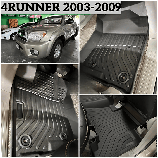 (Toyota 4Runner del 2003 al 2009) Pisos Rígidos Calce Perfecto Tipo Bandeja Antiderrame