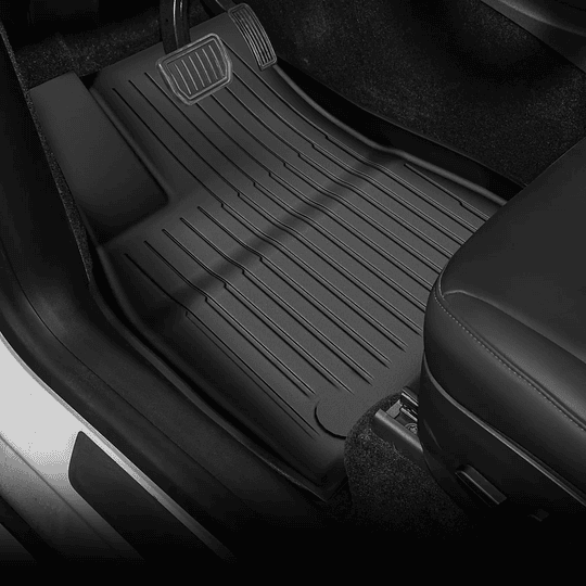 (Tesla Model Y / Juniper 2024+) Pisos Rígidos Calce Perfecto Tipo Bandeja Antiderrame