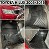 (Toyota Hilux Vigo del 2005 al 2015) Pisos Rígidos Calce Perfecto Tipo Bandeja Antiderrame