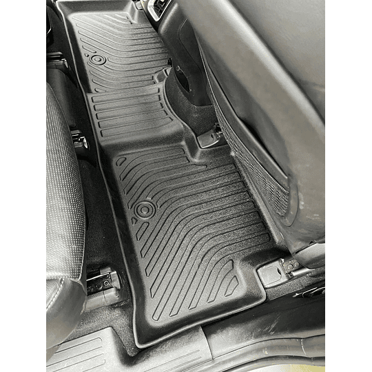 (Kia Sorento 2021-2025+) Pisos Rígidos Calce Perfecto Tipo Bandeja Antiderrame (1era+2da+3era Fila de Asientos)