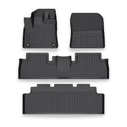 (Peugeot Rifter - Citroen Berlingo Multispace 19-25+) Pisos Rígidos Calce Perfecto Tipo Bandeja Antiderrame (1era+2da+3era Fila de Asientos