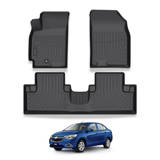 (Chevrolet Sail 2015-2022) Pisos Rígidos Calce Perfecto Tipo Bandeja Antiderrame