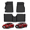 (Nissan Versa 2020-2025+) Pisos Rígidos Calce Perfecto Tipo Bandeja Antiderrame