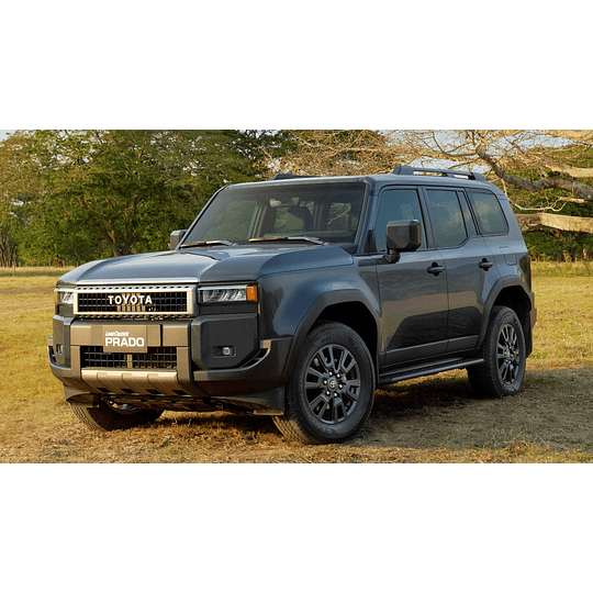 (Toyota Land Cruiser Prado 2024+) Pisos Rígidos Calce Perfecto Tipo Bandeja Antiderrame (1era+2da+3era Fila de Asientos)