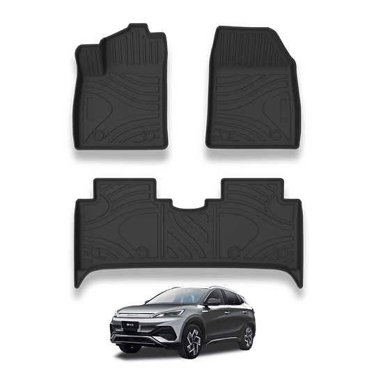 (BYD Yuan Plus 2023+) Pisos Rígidos Calce Perfecto Tipo Bandeja Antiderrame