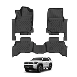 (Toyota 4Runner 2025+) Pisos Rígidos Calce Perfecto Tipo Bandeja Antiderrame