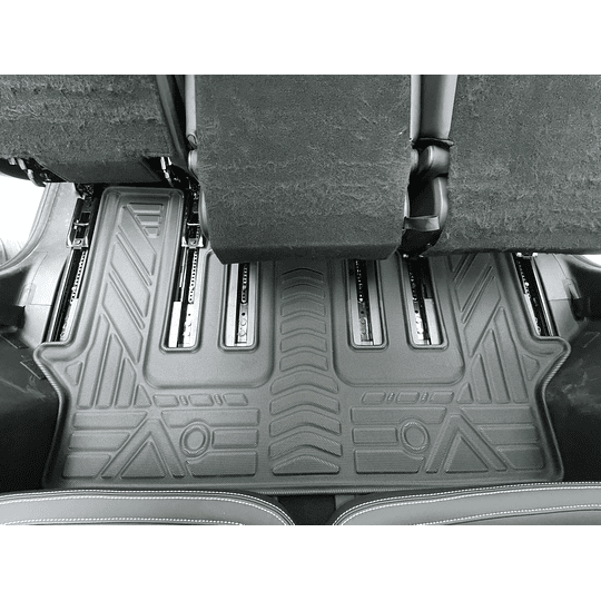 (Geely Okavango 2024+) Pisos Rígidos Calce Perfecto Tipo Bandeja Antiderrame (1era+2da+3era Fila de Asientos)