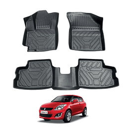 (Suzuki Swift 2011-2018) Pisos Rígidos Calce Perfecto Tipo Bandeja Antiderrame