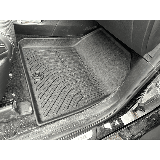 (Hyundai Palisade 2020-2025) Pisos Rígidos Calce Perfecto Tipo Bandeja Antiderrame (1era+2da+3era Fila de Asientos)