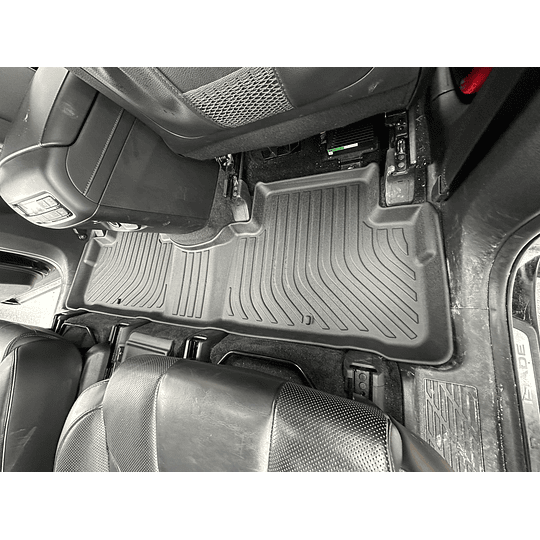 (Hyundai Palisade 2020-2025) Pisos Rígidos Calce Perfecto Tipo Bandeja Antiderrame (1era+2da+3era Fila de Asientos)