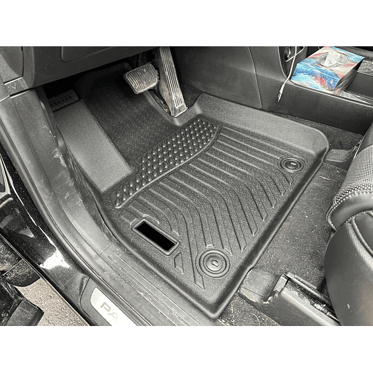 (Hyundai Palisade 2020-2025) Pisos Rígidos Calce Perfecto Tipo Bandeja Antiderrame (1era+2da+3era Fila de Asientos)