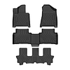 (Hyundai Santa Fe MX5 2024+) Pisos Rígidos Calce Perfecto Tipo Bandeja Antiderrame (1era+2da+3era Fila de Asientos)