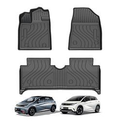 (BYD Dolphin 2023-2025+) Pisos Rígidos Calce Perfecto Tipo Bandeja Antiderrame