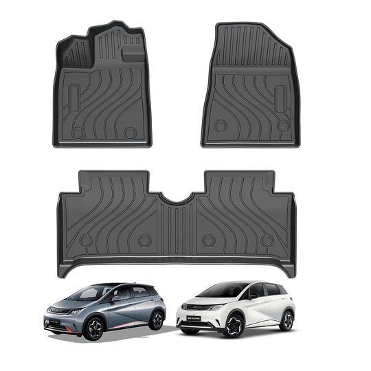 (BYD Dolphin 2023-2025+) Pisos Rígidos Calce Perfecto Tipo Bandeja Antiderrame