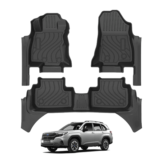 (Subaru Forester 2026+) Pisos Rígidos Calce Perfecto Tipo Bandeja Antiderrame