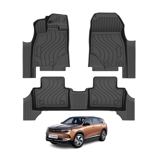 (Opel New Grandland 2026+) Pisos Rígidos Calce Perfecto Tipo Bandeja Antiderrame