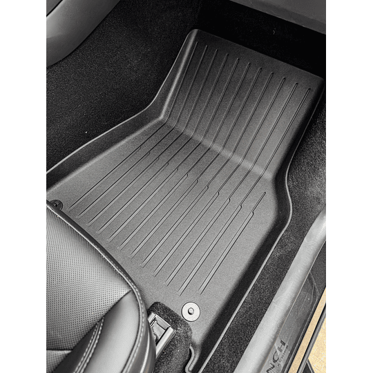 (Tesla Model Y / Juniper 2024+) Pisos Rígidos Calce Perfecto Tipo Bandeja Antiderrame