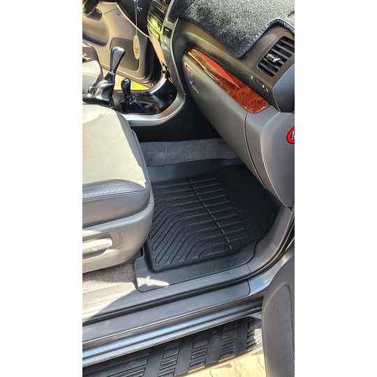 (Toyota Land Cruiser Prado 2002-2009) Pisos Rígidos Calce Perfecto Tipo Bandeja Antiderrame