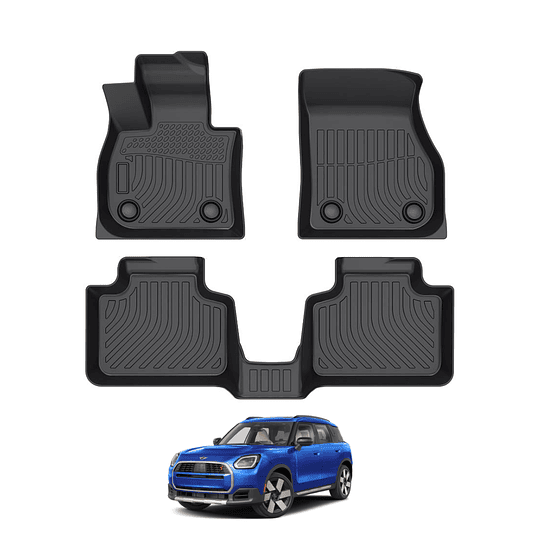(Mini Countryman 2024+) Pisos Rígidos Calce Perfecto Tipo Bandeja Antiderrame