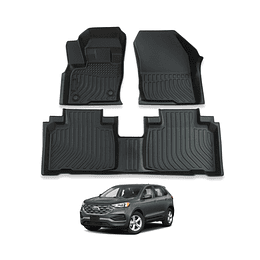 (Ford Edge del 2015-2024) Pisos Rígidos Calce Perfecto Tipo Bandeja Antiderrame