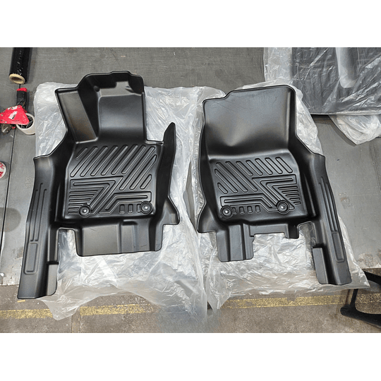 (Mazda CX90 del 2024+) Pisos Rígidos Calce Perfecto Tipo Bandeja Antiderrame (1era+2da+3era Fila de Asientos)