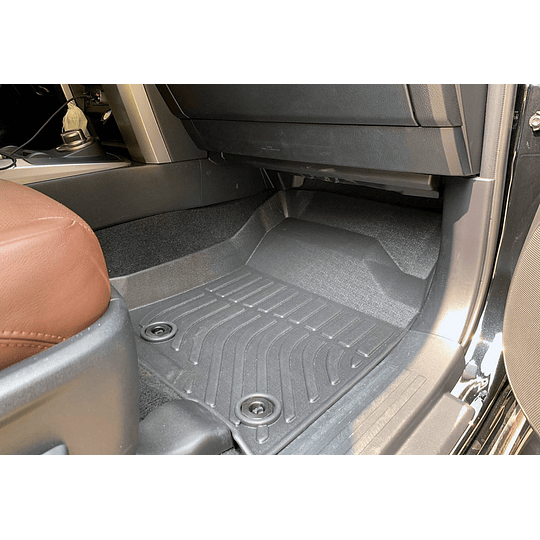 (Toyota 4Runner 2010-2024) Pisos Rígidos Calce Perfecto Tipo Bandeja Antiderrame (1era+2da+3era Fila de Asientos)