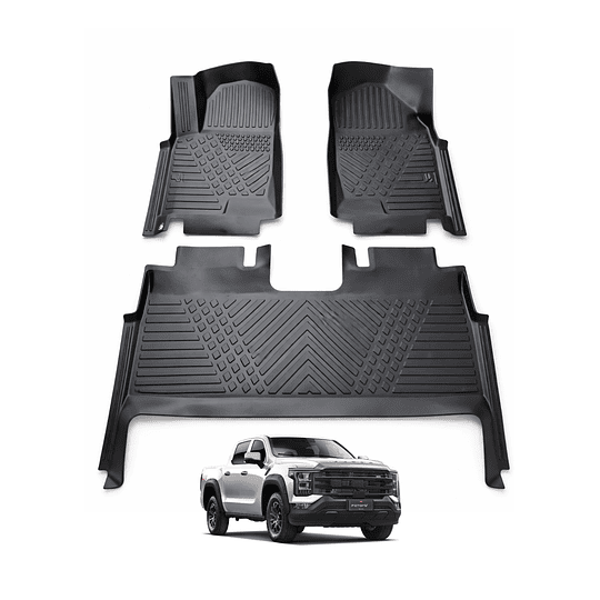 (Foton V7 2025+) Pisos Rígidos Calce Perfecto Tipo Bandeja Antiderrame