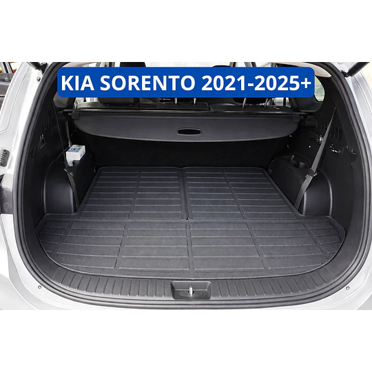 (Kia Sorento 2021-2025+) Pisos Rígidos Calce Perfecto Tipo Bandeja Antiderrame (1era+2da+3era Fila de Asientos)