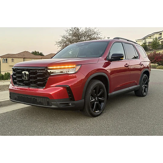 (Honda Pilot 2023-2026+) Pisos Rígidos Calce Perfecto Tipo Bandeja Antiderrame (1era+2da+3era Fila de Asientos)