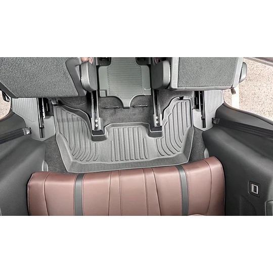 (Honda Pilot 2023-2026+) Pisos Rígidos Calce Perfecto Tipo Bandeja Antiderrame (1era+2da+3era Fila de Asientos)