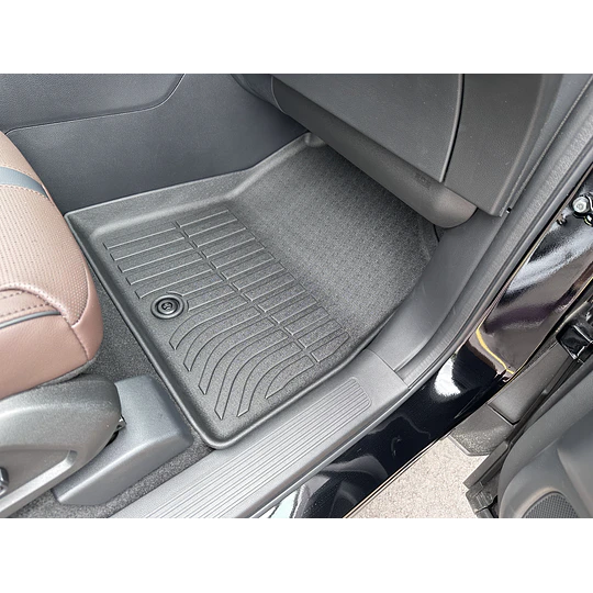 (Honda Pilot 2023-2026+) Pisos Rígidos Calce Perfecto Tipo Bandeja Antiderrame (1era+2da+3era Fila de Asientos)
