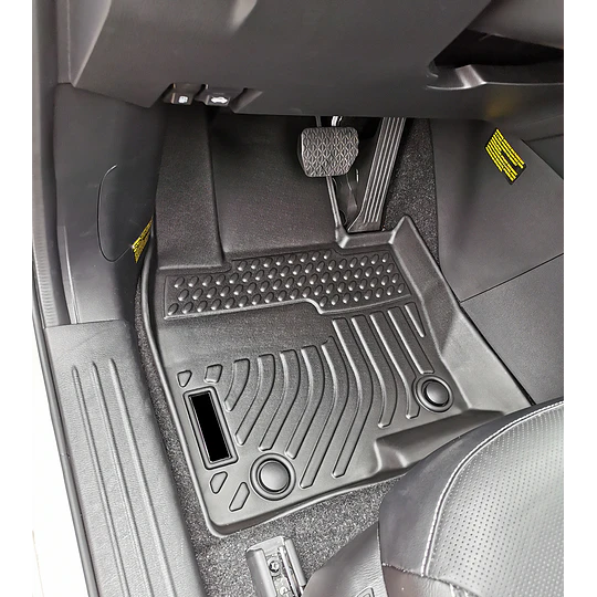 (Mazda CX9 2017+) Pisos Rígidos Calce Perfecto Tipo Bandeja Antiderrame (1era+2da+3era Fila de Asientos)