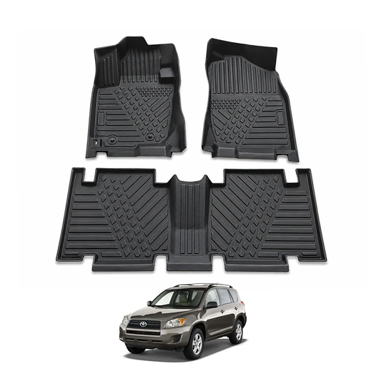 (Toyota Rav4 2006-2012) Pisos Rígidos Calce Perfecto Tipo Bandeja Antiderrame