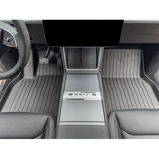 (Tesla Model Y / Juniper 2024+) Pisos Rígidos Calce Perfecto Tipo Bandeja Antiderrame