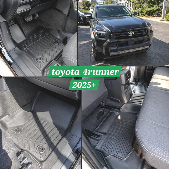 (Toyota 4Runner 2025+) Pisos Rígidos Calce Perfecto Tipo Bandeja Antiderrame
