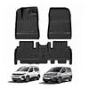 (Peugeot Rifter - Citroen Berlingo Multispace 19-26+) Pisos Rígidos Calce Perfecto Tipo Bandeja Antiderrame (1era+2da Fila de Asientos)