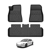 (Tesla Model 3 del 2024+) Pisos Rígidos Calce Perfecto Tipo Bandeja Antiderrame
