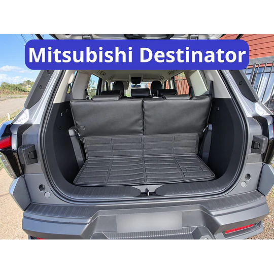 (Mitsubishi Destinator 2026+) Pisos Rígidos Calce Perfecto Tipo Bandeja Antiderrame (1era+2da+3era Fila de Asientos)
