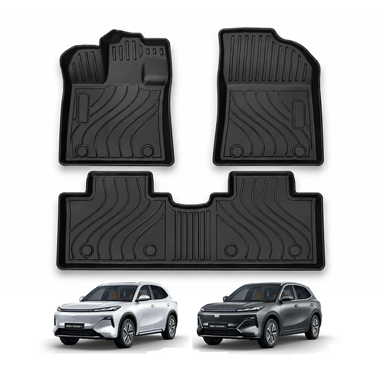 (Geely EX5 EM-i Hibrido 2026+) Pisos Rígidos Calce Perfecto Tipo Bandeja Antiderrame