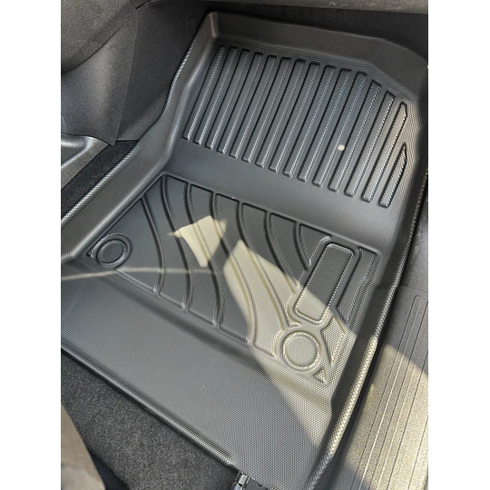 (Peugeot Rifter - Citroen Berlingo Multispace 19-27+) Pisos Rígidos Calce Perfecto Tipo Bandeja Antiderrame (1era+2da Fila de Asientos)