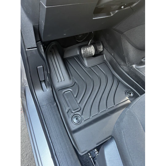 (Peugeot Rifter - Citroen Berlingo Multispace 19-27+) Pisos Rígidos Calce Perfecto Tipo Bandeja Antiderrame (1era+2da Fila de Asientos)