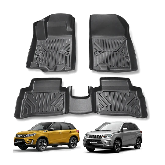 (Suzuki Vitara 2016-2022) Pisos Rígidos Calce Perfecto Tipo Bandeja Antiderrame