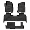 (Chevrolet Tahoe / Suburban 2021-2027+) Pisos Rígidos Calce Perfecto Tipo Bandeja Antiderrame (1era+2da+3era Fila de Asientos)