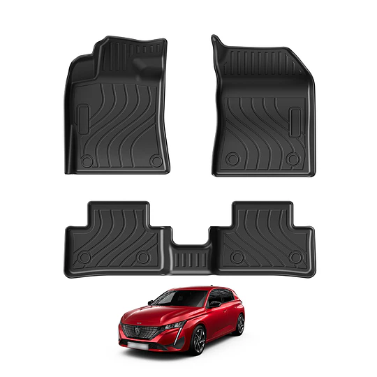 (Peugeot 308 2022-2027+) Pisos Rígidos Calce Perfecto Tipo Bandeja Antiderrame